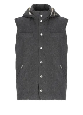   Brunello Cucinelli  Grey Wool Sleeveless Jacket Grey  Daunenjacken 