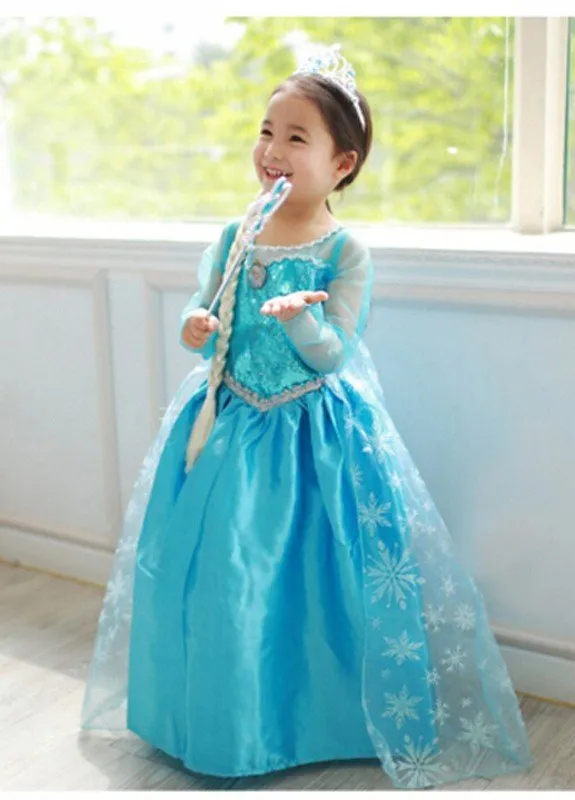 Eiskönigin Prinzessin Frozen Anna Elsa Kleid