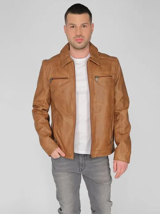 Herren Lederjacke