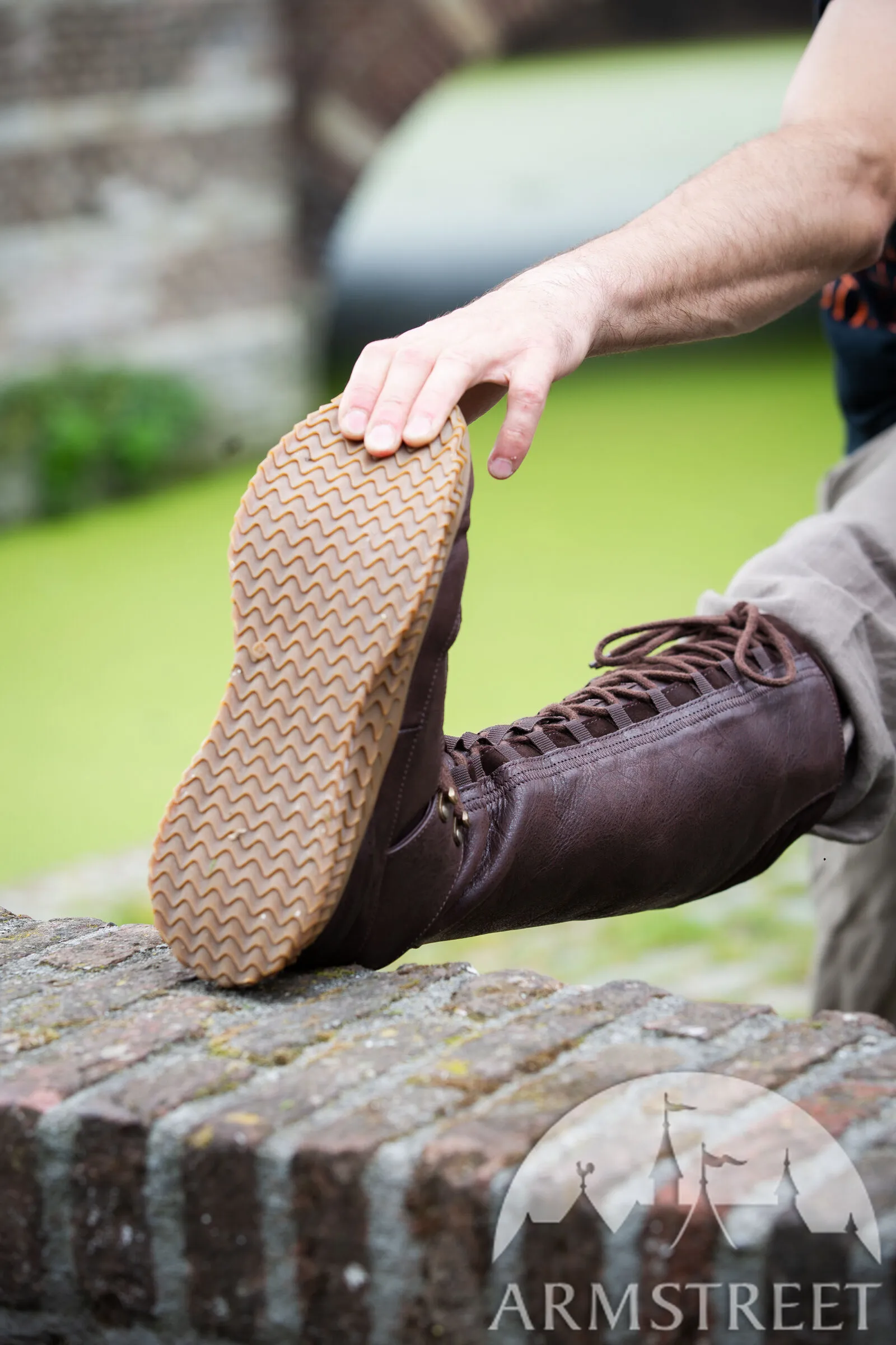 Hohe Stiefel „Drachen” für Schwertkämpfer in der Heritage Edition für WMA