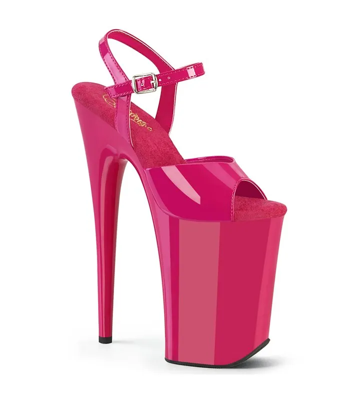 INFINITY-909  Plateau High-Heels - Pink Lack | Pleaser online günstig kaufen! ♥