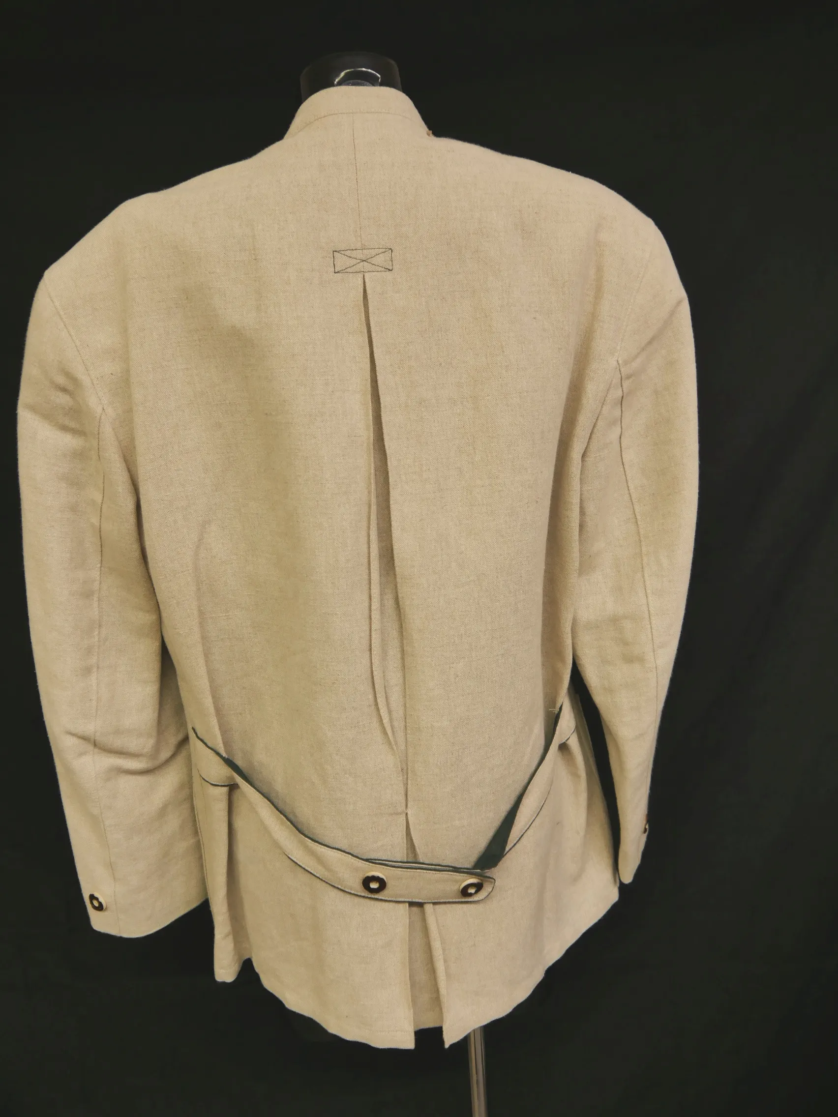 Julius Lang beige mit Stickerei fabelhafter Herren Janker Trachtenjacke Gr.48