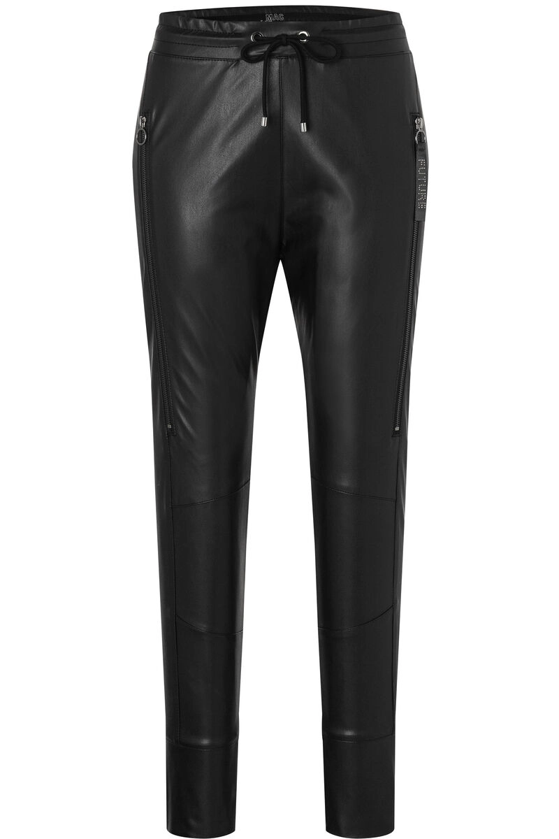 MAC JEANS - FUTURE, Light vegan material Mode Hose schwarz