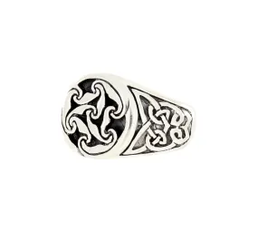 Ring verschlungene Ornamente Silberring echt Silber Größe 70-13 IX-12