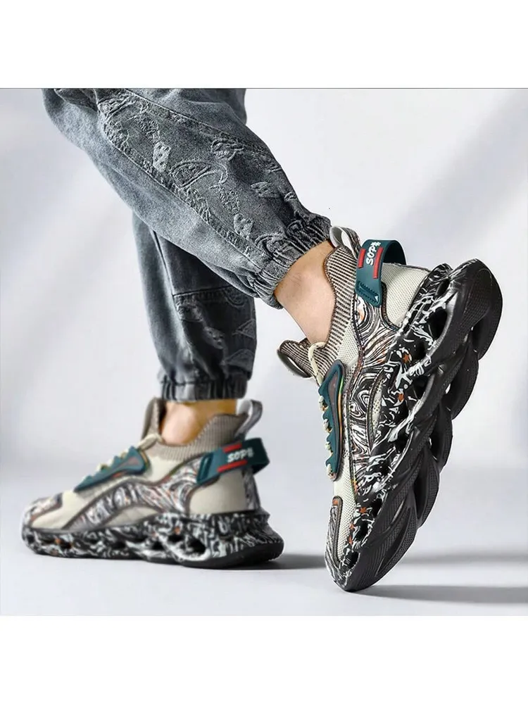 Sneakers männliche lässige Herren Tenis Trainer Rennen atmungsaktive Modeschläge Laufschuhe für Männer