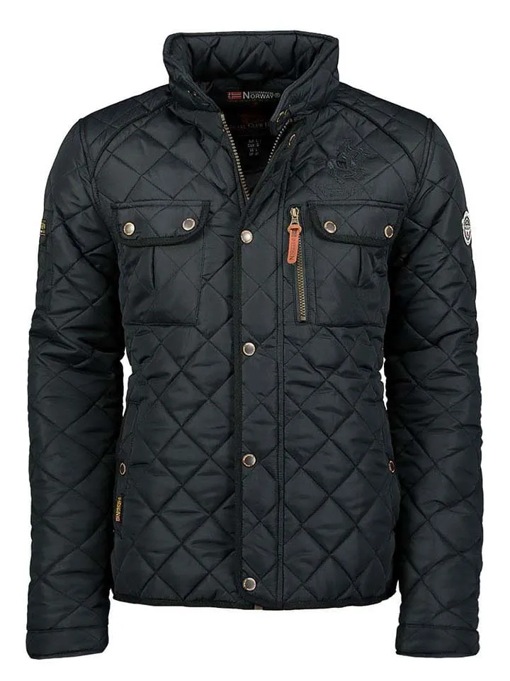 Steppjacke "Dathan" in Schwarz