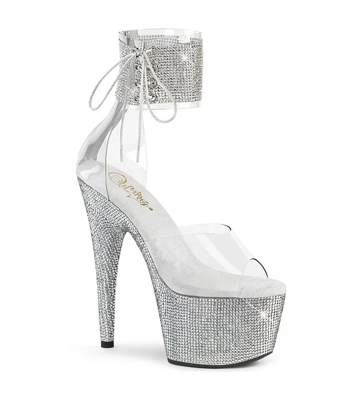 Strass High Heels ADORE-724RS - Silber online günstig kaufen