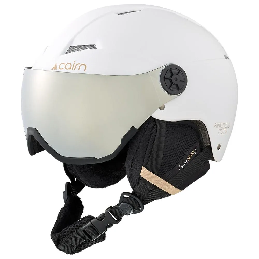 Visor Helme Cairn ---Android Visor Mat White Biscuit