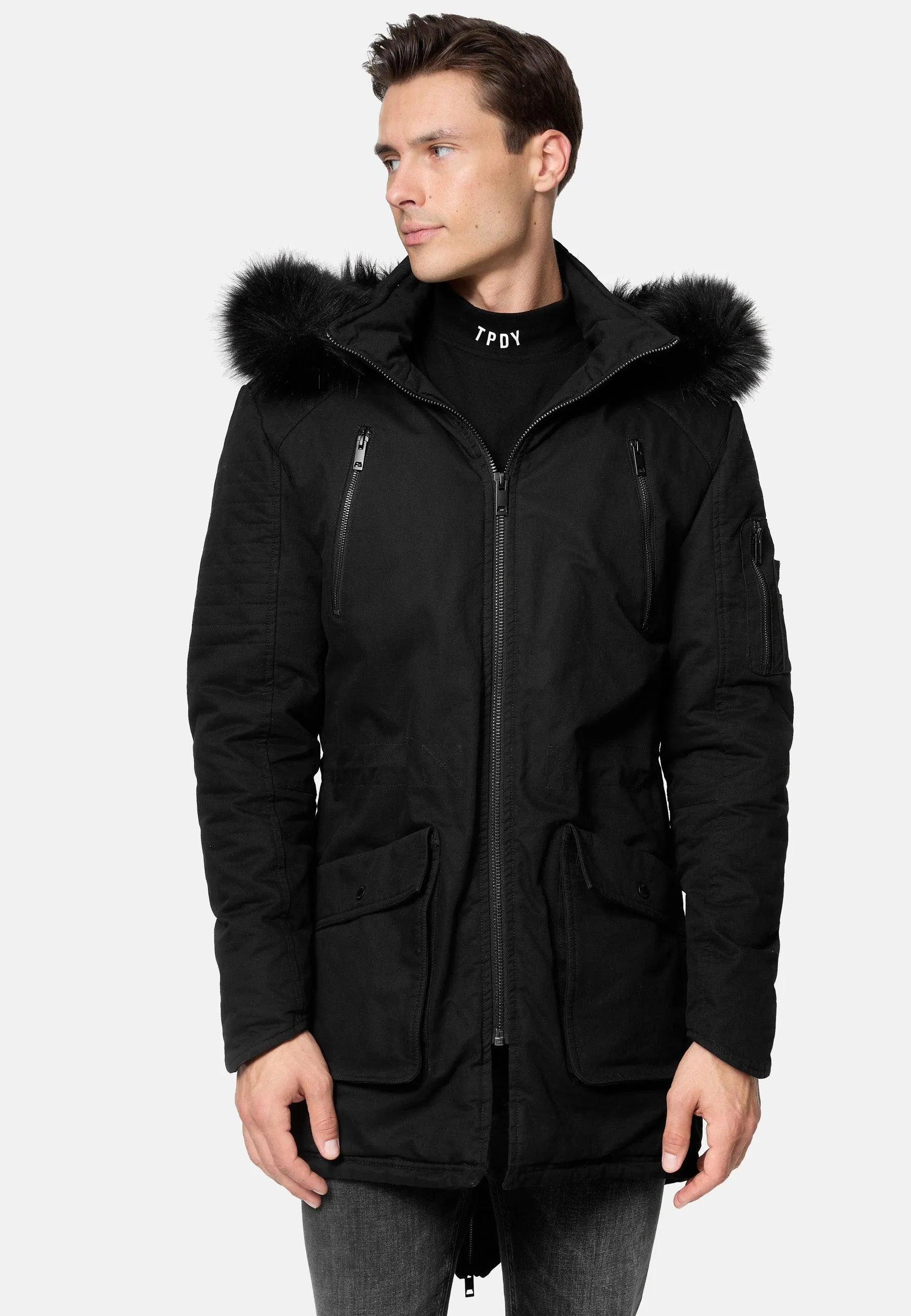 Winterparka Harvey für Herren - mit abnehmbarer Kapuze